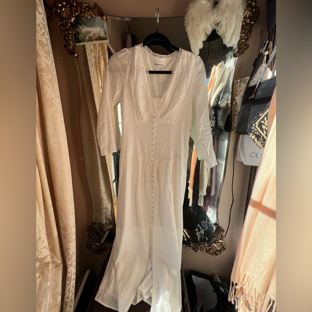 White Reformation Dress size 0